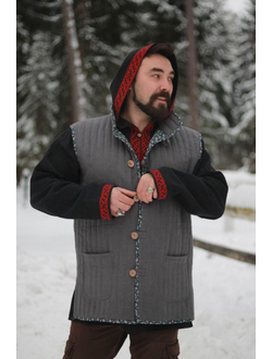 Стёганый мужской жилет "Родное тепло"