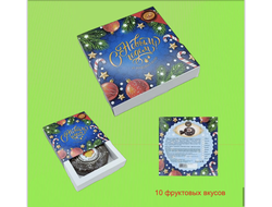 Пряник заварной глазированный "Новогодний" с повидлом  в коробке 420 гр.