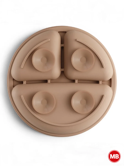 Детская силиконовая секционная тарелка на присоске