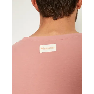 МУЖСКАЯ ФУТБОЛКА РОЗОВЫЙ "ЦВЕТОЧНЫЕ КЕДЫ"