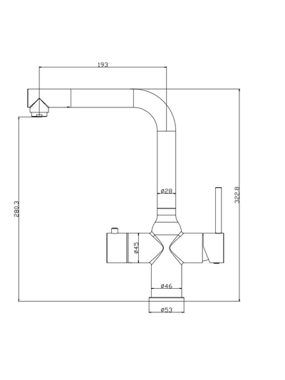 Система мгновенного кипячения воды 4в1 AQUAHOT MODENA BN (нержавеющая сталь)