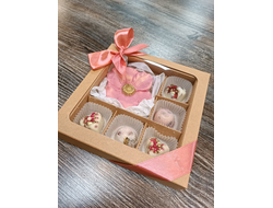 Шоколад Подарочный Набор "Анемон" 6шт 16*16см