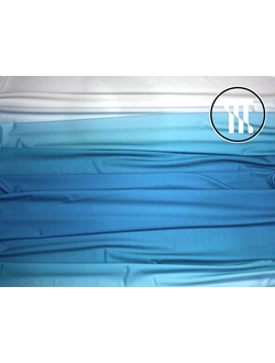 Бифлекс матовый градиент, цв. Морская волна + Белый