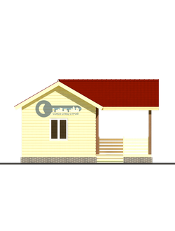 Б-12 ГАБАРИТНЫЕ РАЗМЕРЫ: (7Х7М) 1 ЭТАЖ, ОБЩАЯ ПЛОЩАДЬ: 40М²