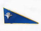 Флажок на берет неуставной, малый (голубой с эмблемой ВДВ), металл