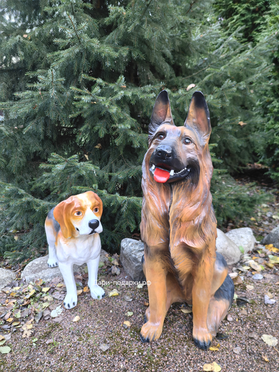 ОВЧАРКА 89*56см  8кг  полистоун Россия  7612/012292*