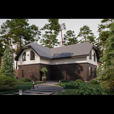 Двухэтажный дом с четырьмя спальнями 144м² (S21)