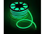 Гибкий неон, 15х25 мм, LED/м-120, SMD2835, 220V, 25 м, зелёный