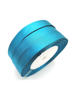 Лента атласная 12 мм, цвет морская волна  арт. 47