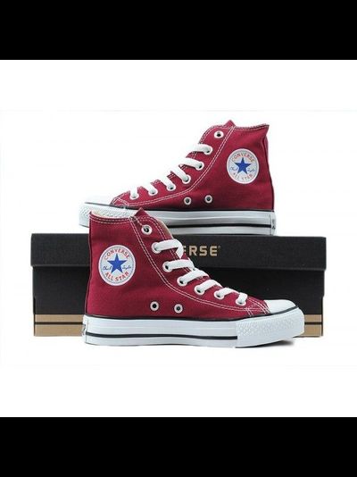 Кеды бордовые Converse All Star высокие