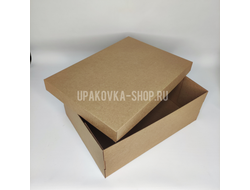 Коробка с отдельной крышкой 390*290*145 мм БУРЫЙ