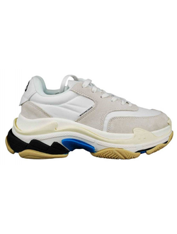 Balenciaga Triple-S (БАЛЕНСИАГА) Серо-белые с голубым женские (36-40)