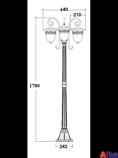 Krakow 87208 B Парковый светильник