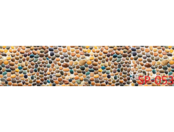 SP-053 РАЗНОЦВЕТНЫЕ КАМНИ ГЛЯНЦЕВАЯ стеновая панель ALBICO  2800*610*6мм