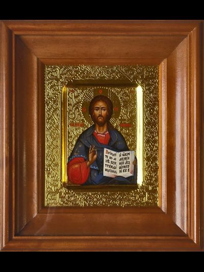 Господь Вседержитель. Рукописная икона. 13х16см.