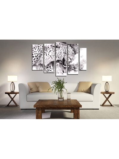 Модульная картина "Оскал зверя"