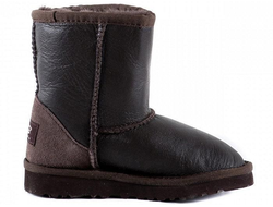 Ugg Kids Classic Short Metallic Chocolate