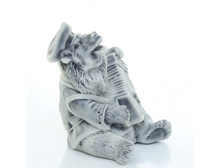 МЕДВЕДЬ ИГРАЕТ НА ГАРМОШКЕ, ЛИТЬЕВОЙ МРАМОР.ОПТ