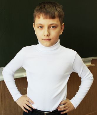 Водолазка школьная (белый) до 158 роста