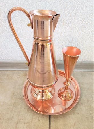 Медный кувшин в наборе Россия ll-Copper арт.207