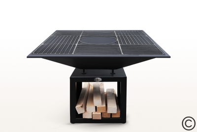 Очаг SG с вентиляционными отверстиями и решёткой для приготовления