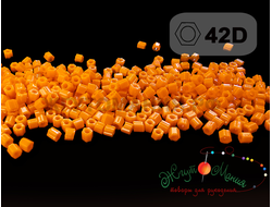 Toho Hexagon 11/0 - 5г - 42D Непрозрачный оранжевый