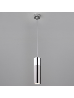 Подвесной светильник Eurosvet Double Topper 50135/1 LED хром/черный жемчуг