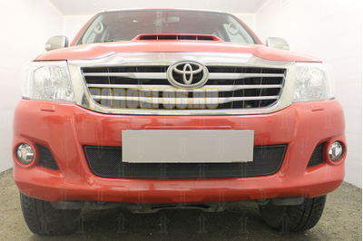 Защита радиатора Toyota Hilux 2011-2015 black
