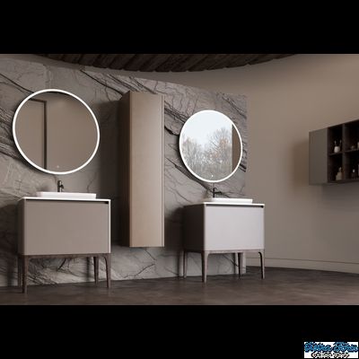 ШКАФ НИЖНИЙ КАПЕЛЛА 800-500-2 СТОЛЕШНИЦА НАТУРАЛЬНЫЙ МРАМОР EMPERADOR DARK