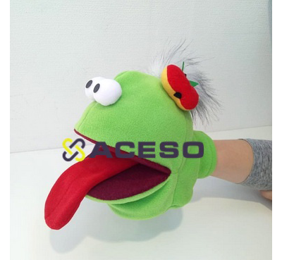 Логопедическая игрушка Логопедик Зеленый (управляется рот и язык)