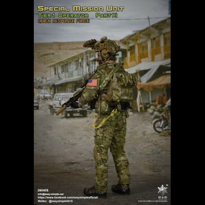 Боец сил специальных операций США, эксклюзивная версия - Коллекционная ФИГУРКА 1/6 Tier 1 SMU Operator Part XI QRF Excusive Version (26040S) - Easy&amp;Simple