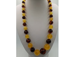 Бусы мятый шар