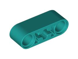 Technic, Liftarm Thick 1 x 3 - Axle Hole, Dark Turquoise (7229 6549315)
