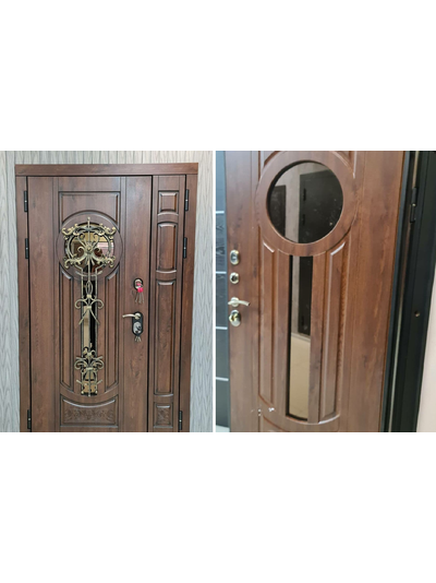 1200*2050 мм. VENMAR. СТАЛЬ 1,8 мм. АФИНА 90 мм. ГРЕЦКИЙ ОРЕХ/ ДУБ КАНЬОН СВЕТЛЫЙ или ГРЕЦКИЙ ОРЕХ/ КОВАНЫЕ ЭЛЕМЕНТЫ