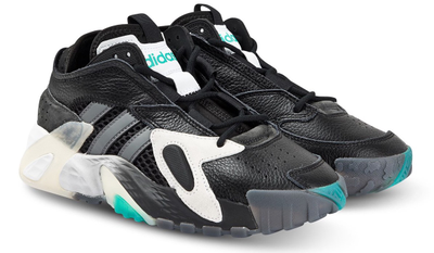 Adidas Streetball (Черные с голубым)