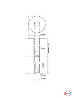 Тарельчатый дюбель с гвоздем для монтажа теплоизоляции GNINR-120-6-IP