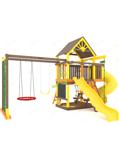 Детская площадка IgraGrad Шато с трубой (Дерево) мод.2
