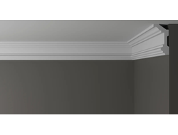 Потолочный плинтус DECOR-DIZAYN DD503, из дюрополимера, под покраску, ударопрочный, 2 метра
