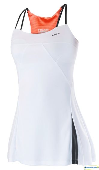 Платье Head Performance Dress With Inner Bra white