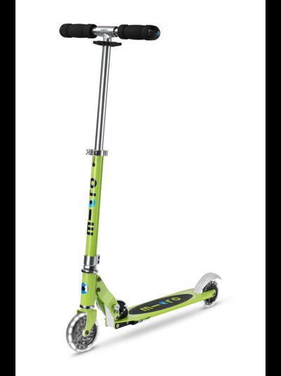 Самокат Micro Sprite Лаймовый LED