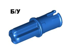 ! Б/У - Technic, Axle  1L with Pin with Friction Ridges, Blue (43093 / 4189110 / 4206482 / 4309323) - Б/У