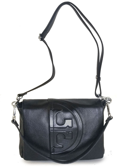 (АРТИКУЛ: 9849/4) СУМКА ЖЕНСКАЯ, НЕБОЛЬШАЯ, НАТУРАЛЬНАЯ КОЖА, ЧЕРНАЯ, С  ПЛЕЧЕВЫМ РЕМНЕМ