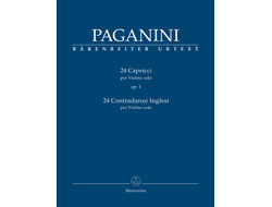 Paganini, 24 Capricci op. 1 / 24 Contradanze Inglesi for Violin solo