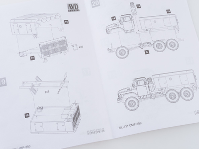 Сборная модель: (AVD Models 1295AVD) Унифицированный моторный подогреватель УМП-350 (131)