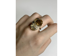 Кольцо с яшмой