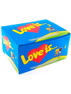 LOVE IS жевательная резинка Банан Клубника
