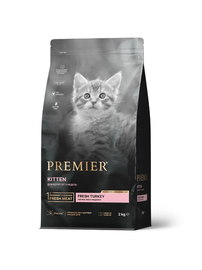 PREMIER (Премьер) сухой корм для котят, Индейка 2 кг