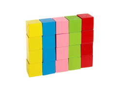 Набор 20 кубиков цветные