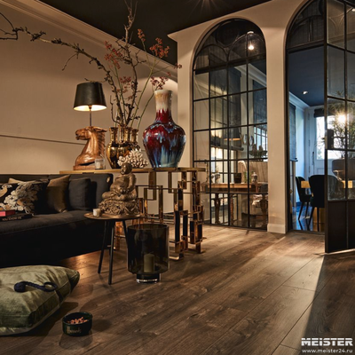 Ламинат MEISTER 6834 Дуб темный в интерьере