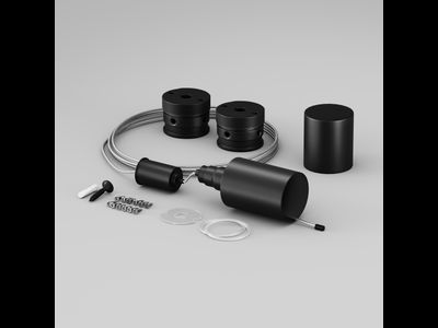 Набор для вертикального подвесного монтажа Nemo D18 черный, 201149